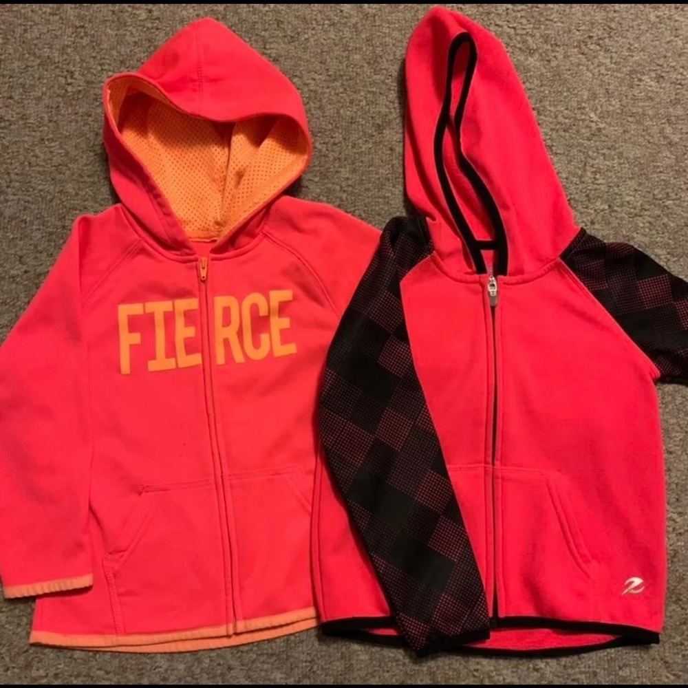 Girls zip up jackets